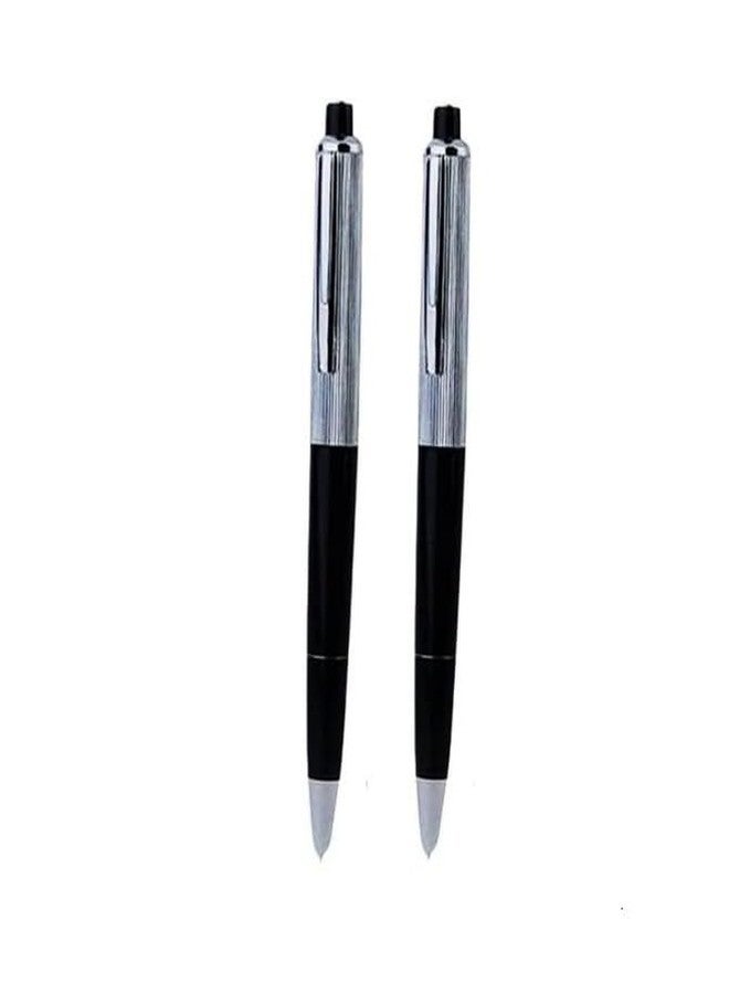 Tnyvm 2 Pcs Silver Shock Pen Prank, Interesting Surprising Prank Items, Lightweight Shocking Practical Joke Shock Pen Toys for Outdoor Novelty and Gag Games - Image 1